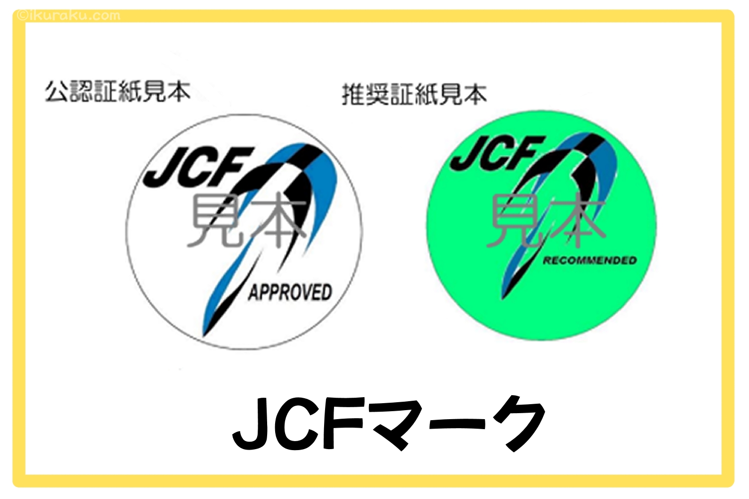 JCFマーク／公認・推奨（公益財団法人日本自転車競技連盟）
