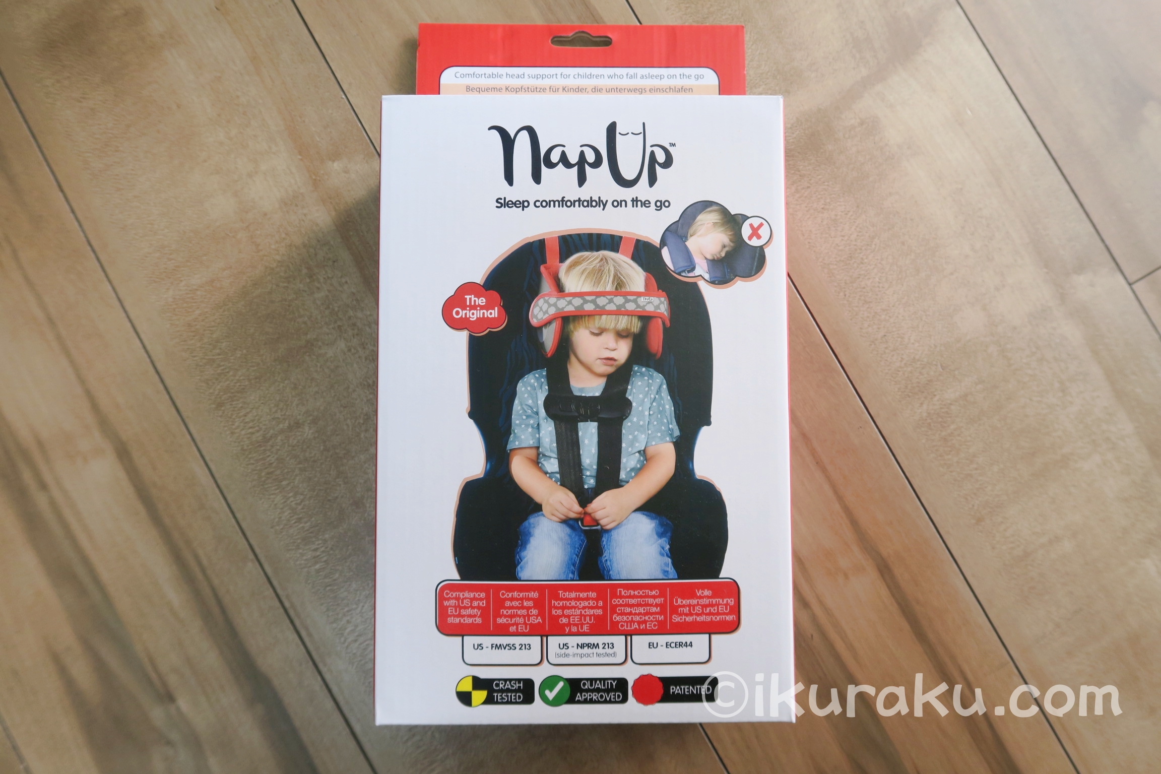 「NapUpナップアップ うたたねサポート 日本育児」の商品パッケージ